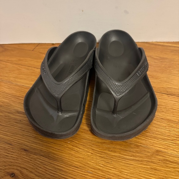 Birkenstock Honolulu Waterproof Eva Rubber Charcoal Gray Sandals Slip On Sz 39 - Picture 3 of 7